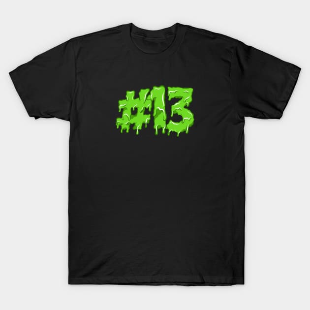 13 number grime art T-Shirt by yogisnanda